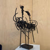 Brutalist Abstract Wrought Iron Sculpture by Franco Garelli