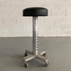 Industrial Aluminum And Leather Adjustable Dentist Stool