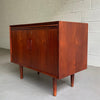 Danish Modern Teak Bar Cabinet Credenza