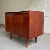 Danish Modern Teak Bar Cabinet Credenza