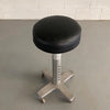 Industrial Aluminum And Leather Adjustable Dentist Stool