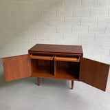 Danish Modern Teak Bar Cabinet Credenza