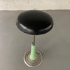 Art Deco Enameled Steel Adjustable Pedestal Dentist Stool By KEM Weber