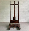 Antique Crank Adjustable Oak Artist Easel