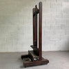 Antique Crank Adjustable Oak Artist Easel