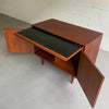 Danish Modern Teak Bar Cabinet Credenza