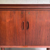 Danish Modern Teak Bar Cabinet Credenza