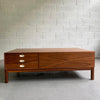 Mid Century Modern Walnut Coffee Table By Milo Baughman For Arch Gordon
