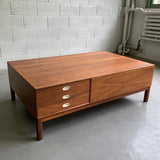 Mid Century Modern Walnut Coffee Table By Milo Baughman For Arch Gordon