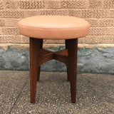 Leather Vanity Stool