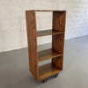 Custom Industrial Rolling Open Bookcase