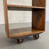 Custom Industrial Rolling Open Bookcase