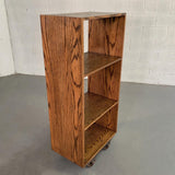 Custom Industrial Rolling Open Bookcase