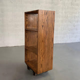 Custom Industrial Rolling Open Bookcase