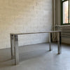 Modern Chrome Parsons Console Table