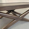 Mid-Century Modern Mahogany X-Base Coffee Table