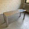 Modern Chrome Parsons Console Table