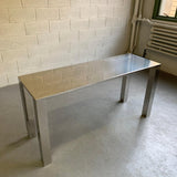Modern Chrome Parsons Console Table