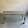 Modern Chrome Parsons Console Table