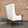 Mahogany Wingback Chair