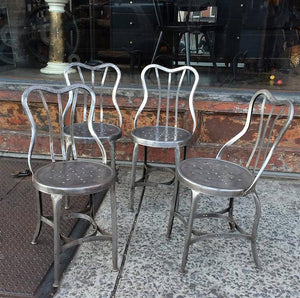 Brushed Steel Toledo Café Chairs