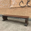Mahogany Bank Bench