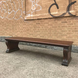 Mahogany Bank Bench