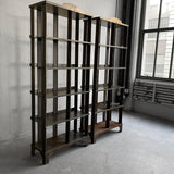 Custom Industrial Artisan Made Steel Étagère Shelving Unit