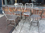 Brushed Steel Toledo Café Chairs
