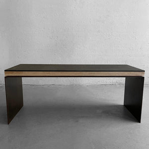 Industrial Artisan Custom Steel Coffee Table Bench