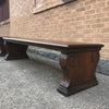 Mahogany Bank Bench