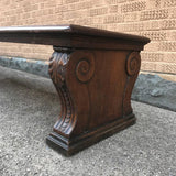 Mahogany Bank Bench