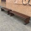 Mahogany Bank Bench
