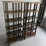 Custom Industrial Artisan Made Steel Étagère Shelving Unit