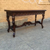 Carved Walnut Jacobean Refectory Console Dining Table