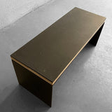 Industrial Artisan Custom Steel Coffee Table Bench