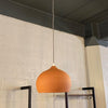 Terra Cotta Ceramic Dome Pendant Light