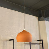 Terra Cotta Ceramic Dome Pendant Light