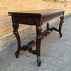 Carved Walnut Jacobean Refectory Console Dining Table