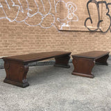 Mahogany Bank Bench