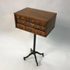Cast Iron Pedestal Oak Cabinet
