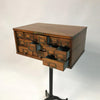 Cast Iron Pedestal Oak Cabinet