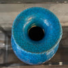 Midcentury Vibrant Blue Crackle Glaze Art Pottery Vase