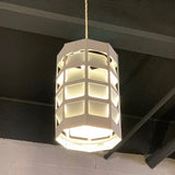 Danish Modern Perforated Metal Pendant Light by Poul Gernes for Louis Poulsen