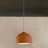 Terra Cotta Ceramic Dome Pendant Light