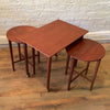 Danish Modern Folding Nesting Tables