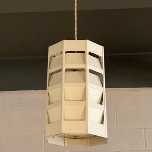 Danish Modern Perforated Metal Pendant Light by Poul Gernes for Louis Poulsen