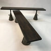 Custom Ebonized Maple and Steel Bench