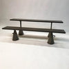 Custom Ebonized Maple and Steel Bench