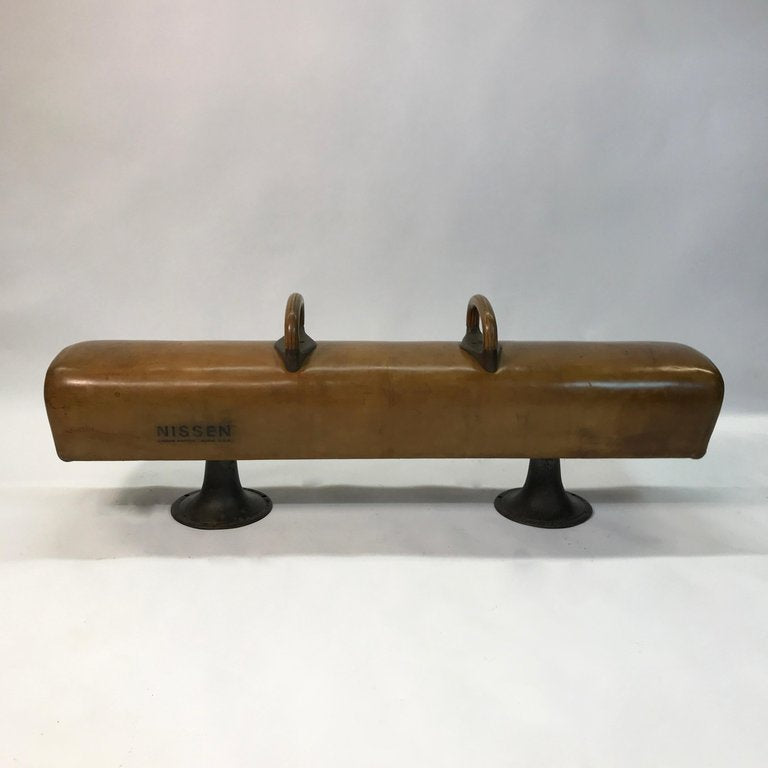 Vintage Custom Leather Pommel Horse Bench cityFoundry